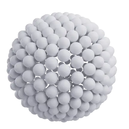 Image of a sphere made of balls